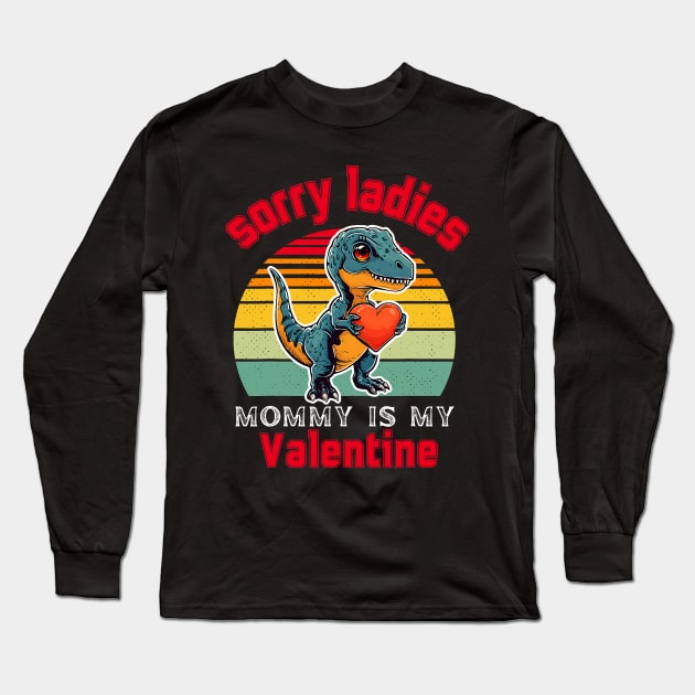 Dinosaur Trex Valentins Day Toddler Present Girls _ Boys Long Sleeve T-Shirt by jadolomadolo